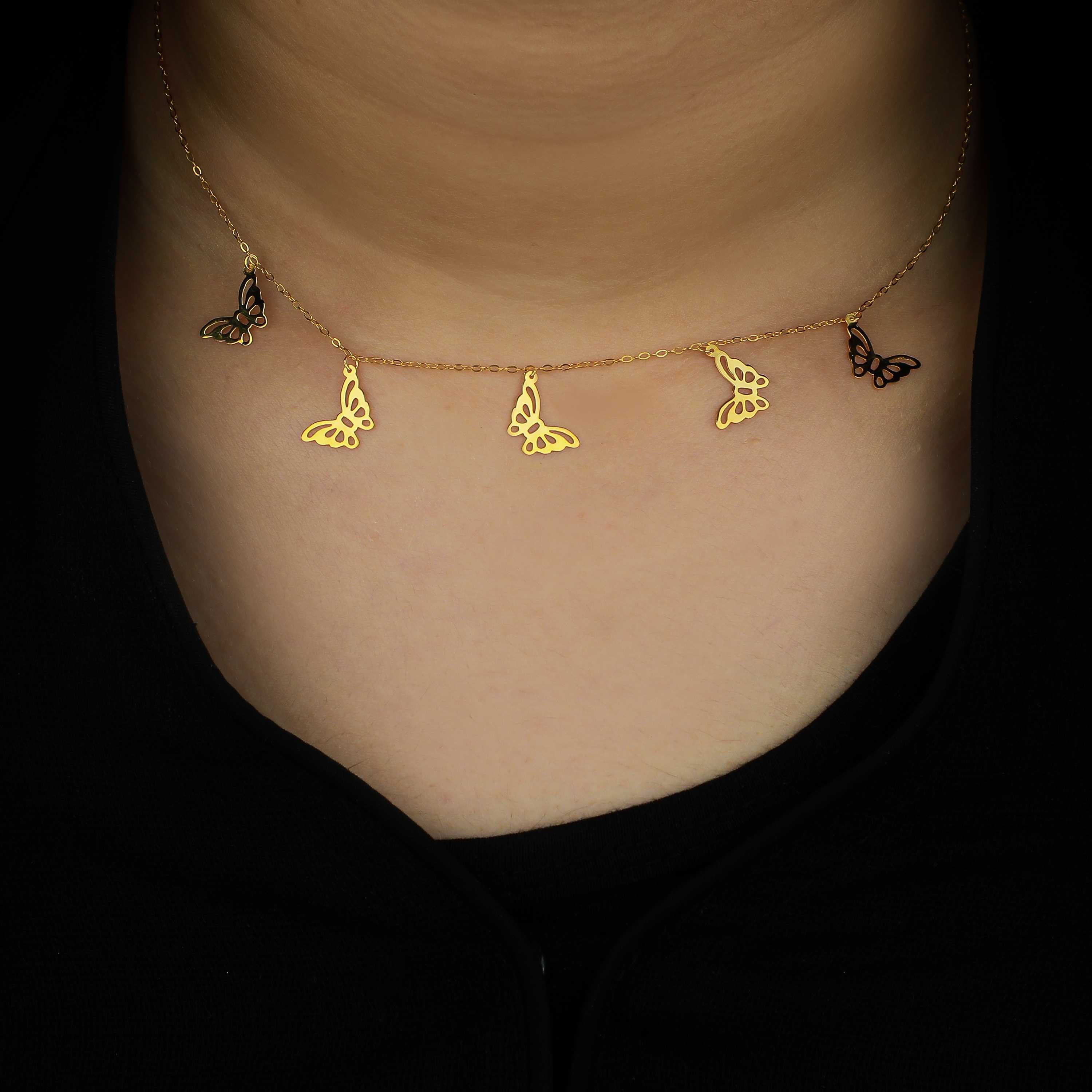 21-karat gold choker, made in Turkey - (H-0276)